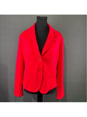 Joseph Ribkoff Blazer Women’s L Tailored Stretch Career Statement Classic Red